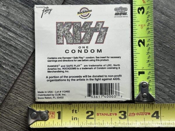 KISS Condom Unholy Revenge Sealed 1992 Winterland Vintage Kiss Memorabilia