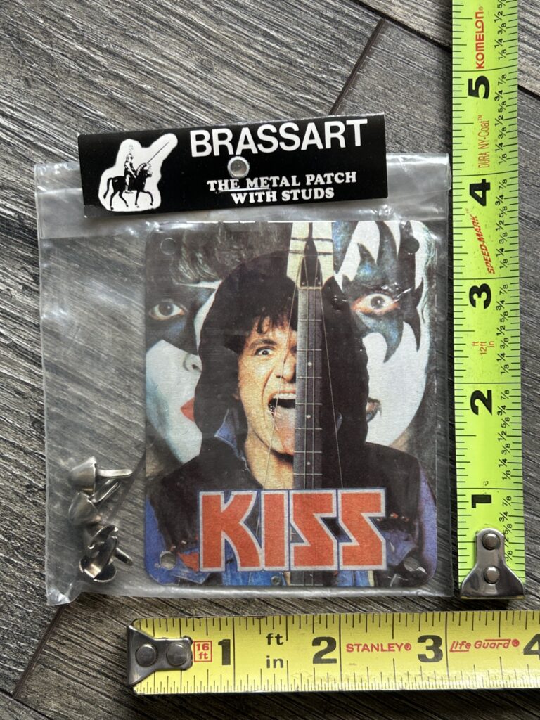 KISS Metal Patch GENE SIMMONS Crazy Nights Dynasty Germany Brassart Vintage Kiss
