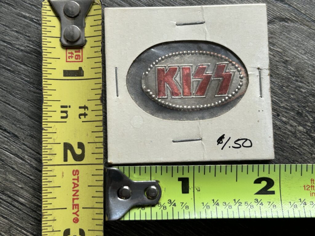 KISS Flattened Dime Boardwalk Souvenir Logo Vintage Kiss Memorabilia 1980's