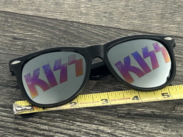 KISS Sunglasses Mirror w/ Logo Lenses UNWORN Vintage Kiss Memorabilia 1980's