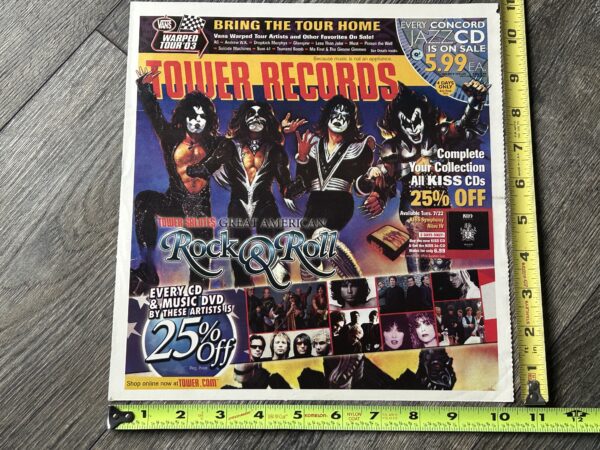 KISS Ad Advert Destroyer Kiss Symphony CDs on Sale Tower Records Vintage Kiss