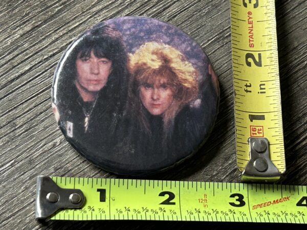 KISS Pin Button Badge ACE FREHLEY Frehley's Comet Ace Tod Howarth Vintage Kiss