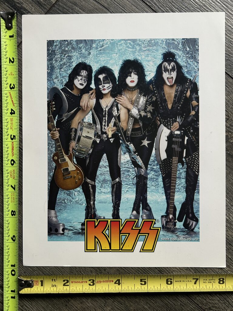 KISS Photo 8x10 VIP Package Rock The Nation Concert Tour 2004 Vintage Kiss