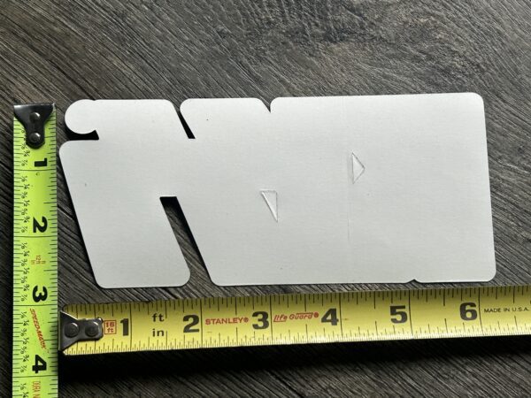 KISS Sticker Logo Red Glitter Sparkle 3x6.5 UNUSED Vintage Kiss Memorabilia - Image 2