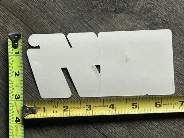 KISS Sticker Logo Silver Glitter Sparkle 3x6.5 UNUSED Vintage Kiss Memorabilia
