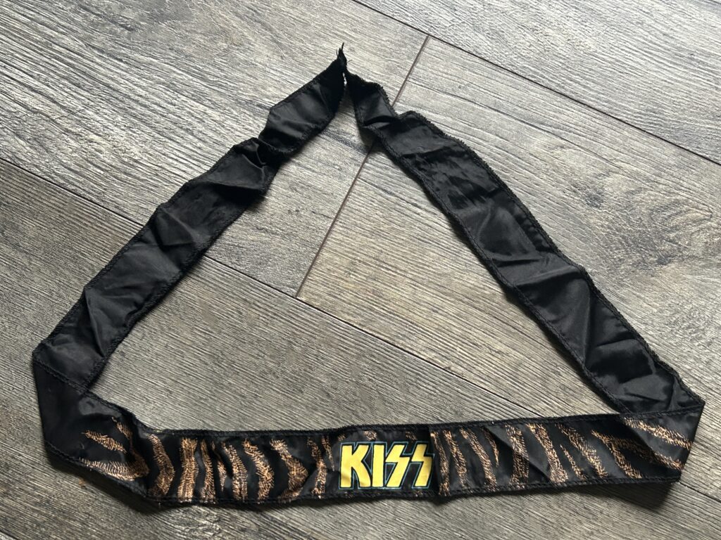 KISS Headband Armband Animalize Album 45" Long Vintage Kiss Memorabilia 1980's