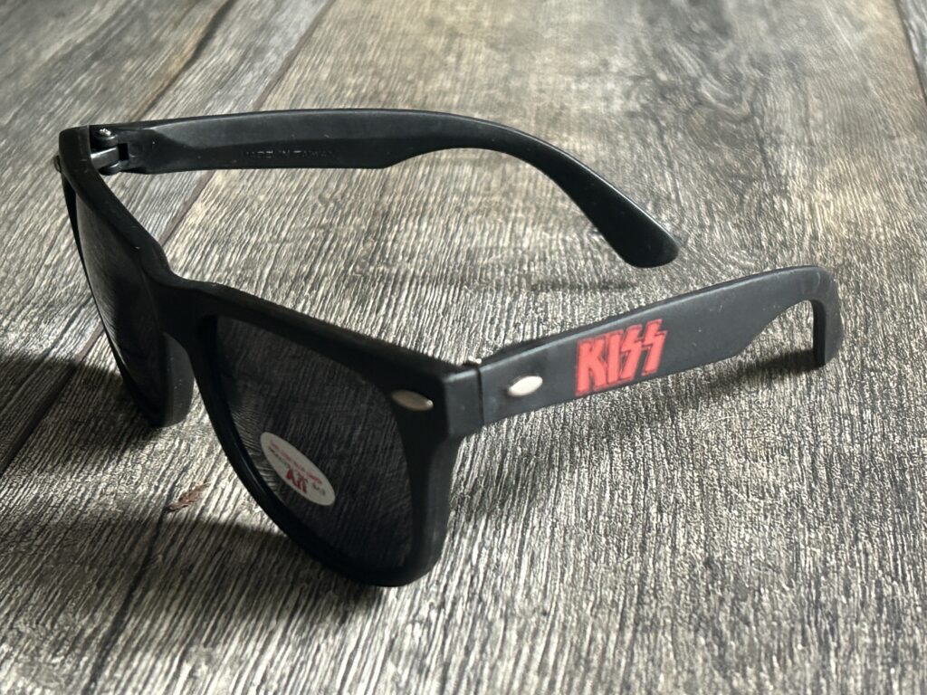 KISS Sunglasses Hot In The Shade Tour Red Logo Light Vintage Kiss Memorabilia