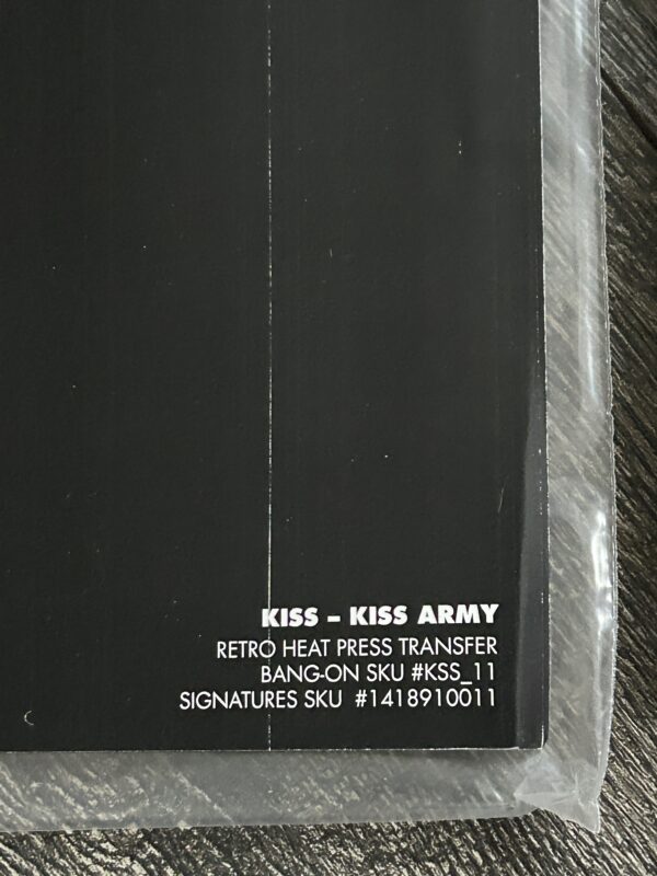 KISS Army Store Display Bang On T-Shirt Transfer Prototype Sample Set 2005