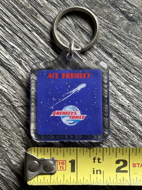Kiss Keychain ACE FREHLEY Frehley's Comet Debut 1987 Vintage Kiss Memorabilia
