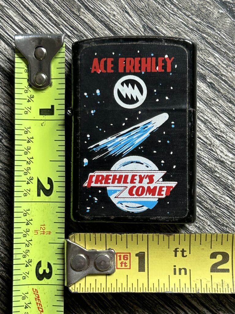Kiss Lighter Flip Top ACE FREHLEY Frehley's Comet Sealed Empty Vintage Kiss