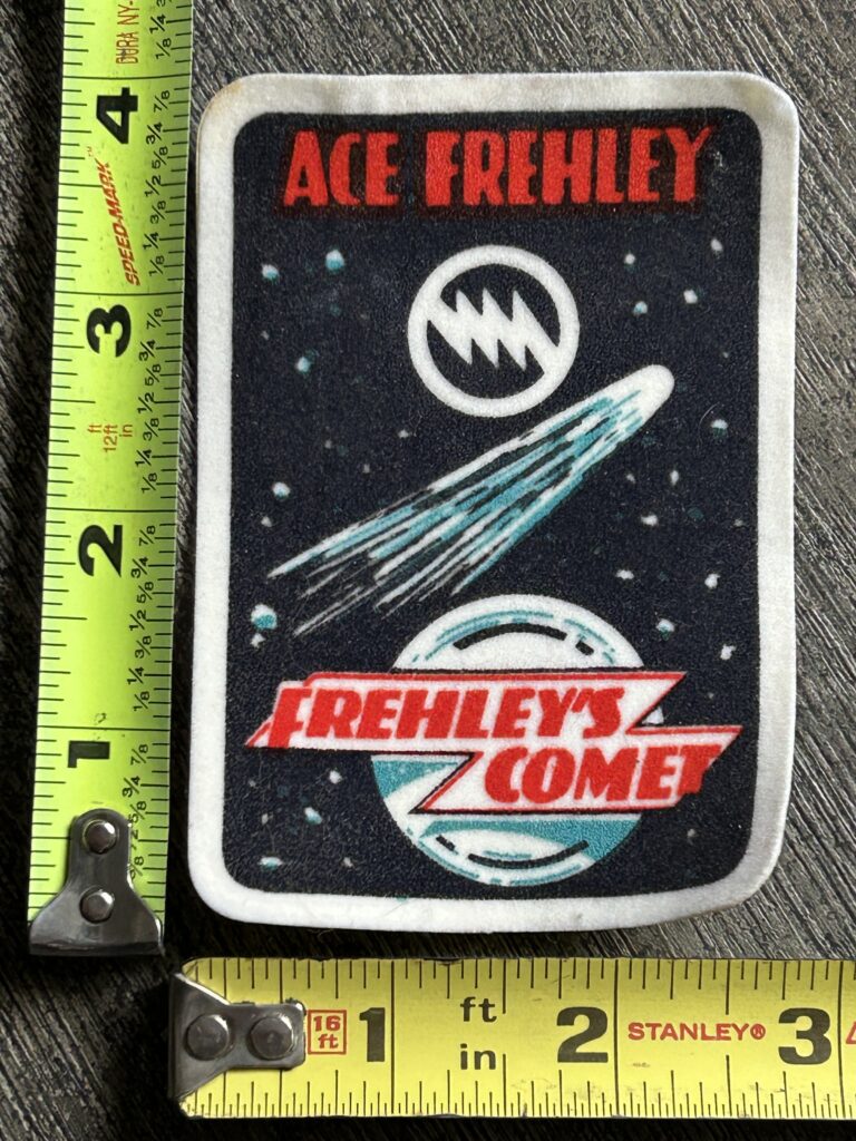 Kiss Patch ACE FREHLEY Frehley's Comet Debut UNUSED Vintage Kiss Memorabilia