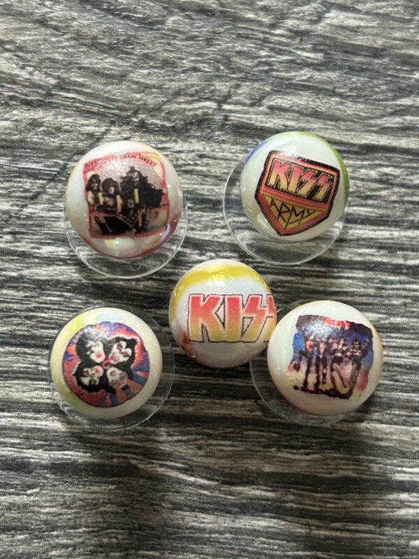 KISS Marble Set #1 Rock Roll Over Destroyer Hotter Hell Vintage Kiss Memorabilia