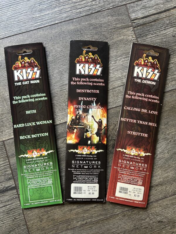 KISS Incense Gene Simmons Peter Criss Band UNUSED 2002 Vintage Kiss Memorabilia