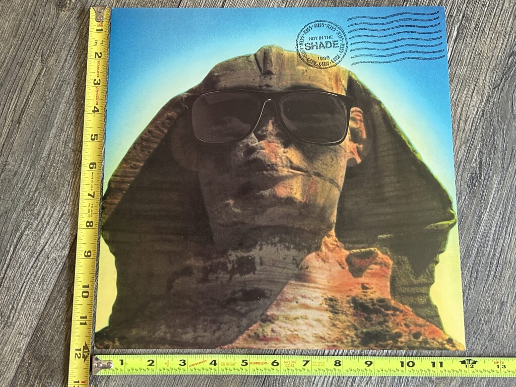 KISS Promo Flat Store Display HOT IN THE SHADE 12x12 Mini Poster Vintage Kiss