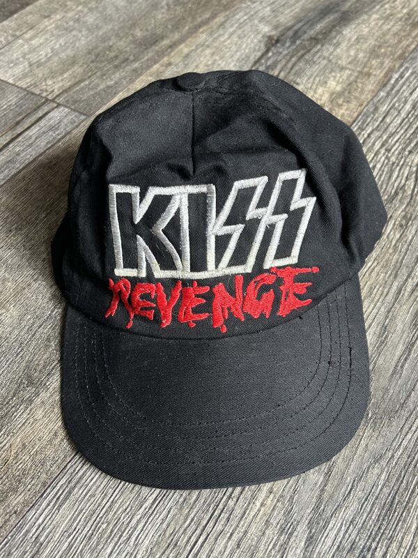 KISS Hat Revenge Promo Embroidered UNWORN Adjustable Vintage Kiss Memorabilia