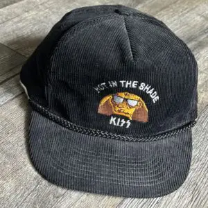 KISS Hat Hot In The Shade Concert Tour Promo Sphinx UNWORN Corduroy Vintage Kiss