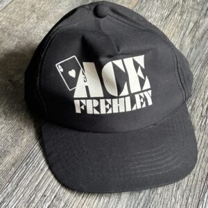 Kiss Hat ACE FREHLEY Trouble Walkin White Logo UNWORN Vintage Kiss Memorabilia