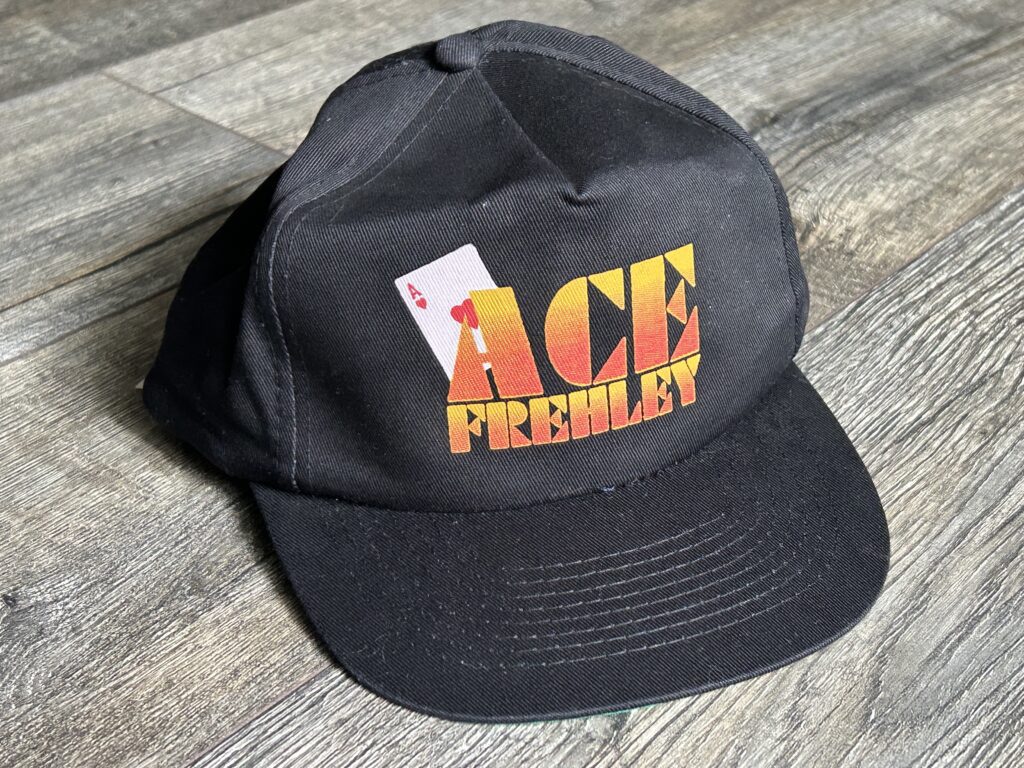 Kiss Hat ACE FREHLEY Trouble Walkin Orange UNWORN Vintage Kiss Memorabilia