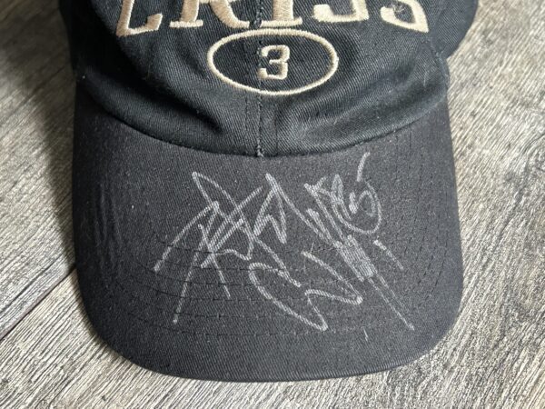 Kiss Hat PETER CRISS 3 Logo SIGNED Autograph Adjustable Vintage Kiss Memorabilia