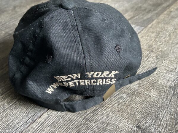 Kiss Hat PETER CRISS 3 Logo SIGNED Autograph Adjustable Vintage Kiss Memorabilia