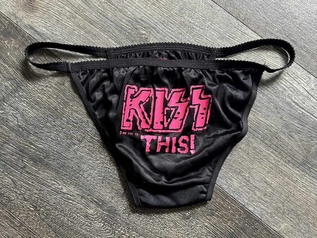 KISS Undies Panties Hot In The Shade Tour UNWORN 1990 Vintage Kiss Memorabilia
