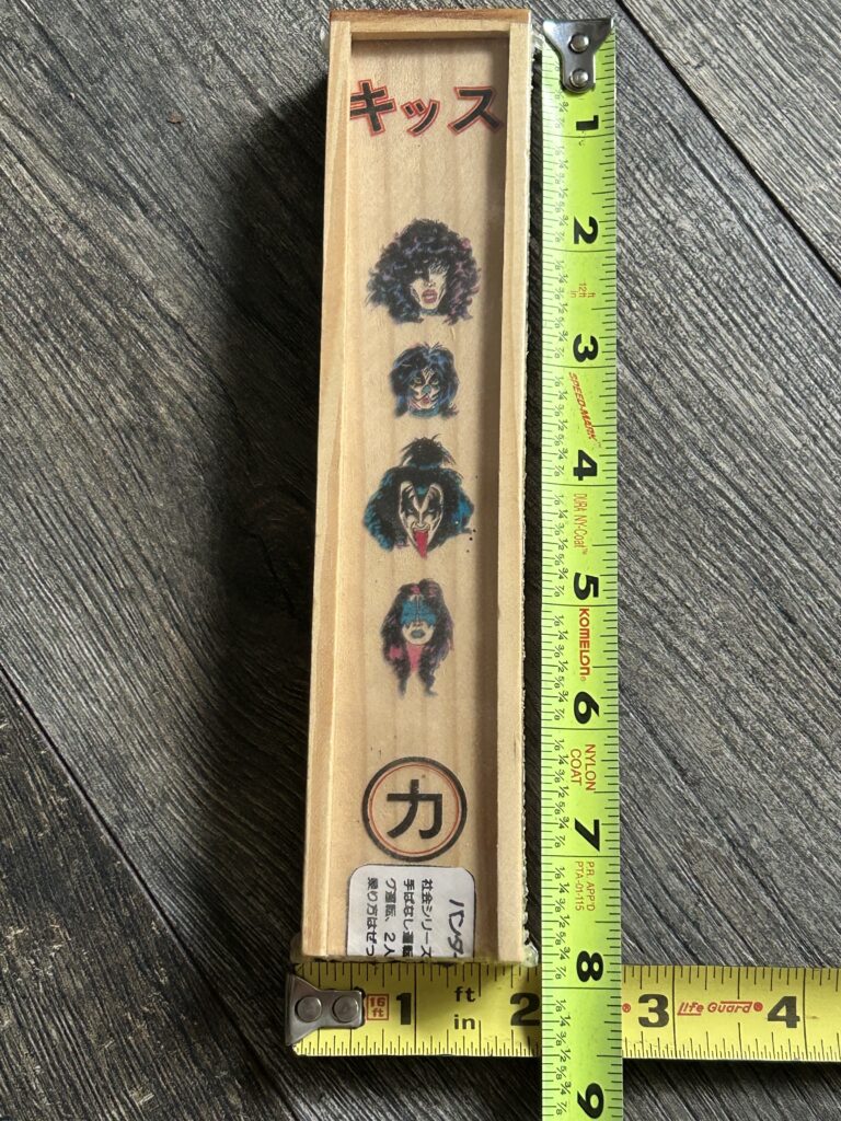 KISS Incense Set Japan Japanese Wooden Box 8" SEALED Vintage Kiss Memorabilia