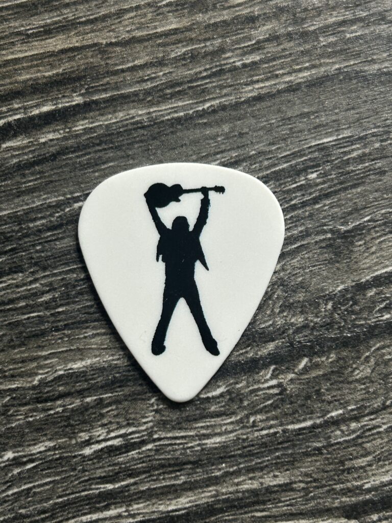 Kiss Guitar Pick ACE FREHLEY Silhouette White Black 2017 Vintage Kiss Concert
