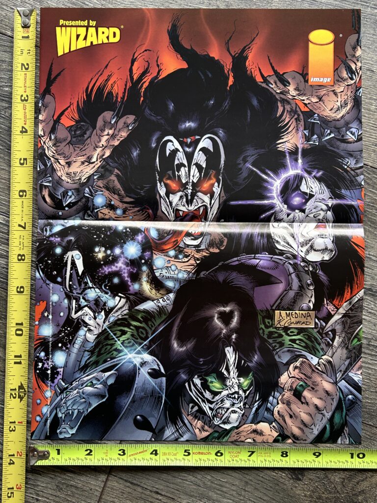 KISS Poster Centerfold Psycho Circus Comic 1998 Image Comics Vintage Kiss