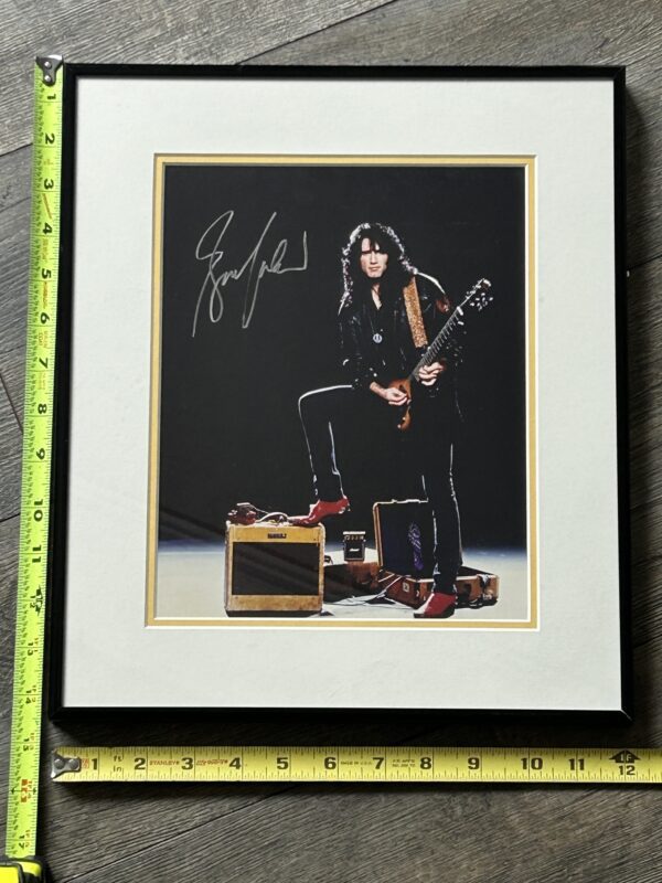KISS Photo BRUCE KULICK Signed Autograph Gibson Guitar Framed Vintage Kiss