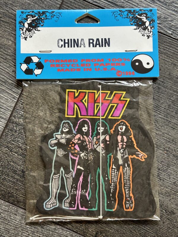KISS Car Air Freshener LOVE GUN Sealed China Rain 1994 Vintage Kiss Memorabilia