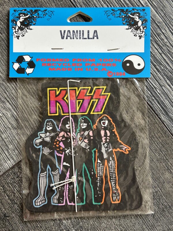 KISS Car Air Freshener LOVE GUN Sealed Vanilla 1994 Vintage Kiss Memorabilia A