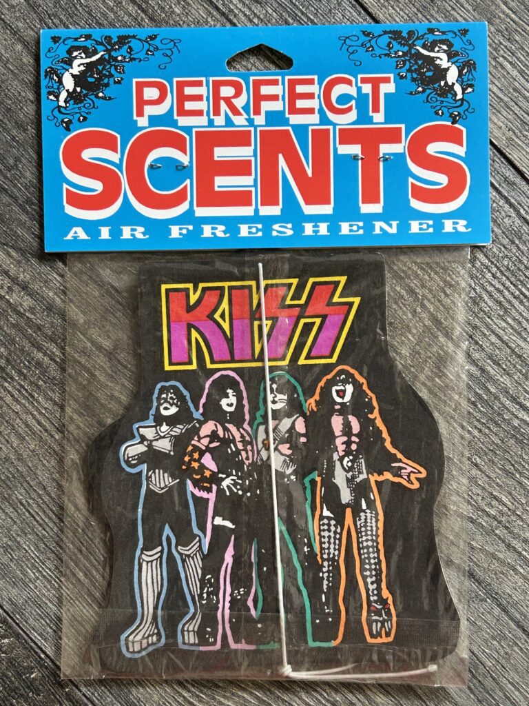 KISS Car Air Freshener LOVE GUN Sealed Patchouli 1994 Vintage Kiss Memorabilia