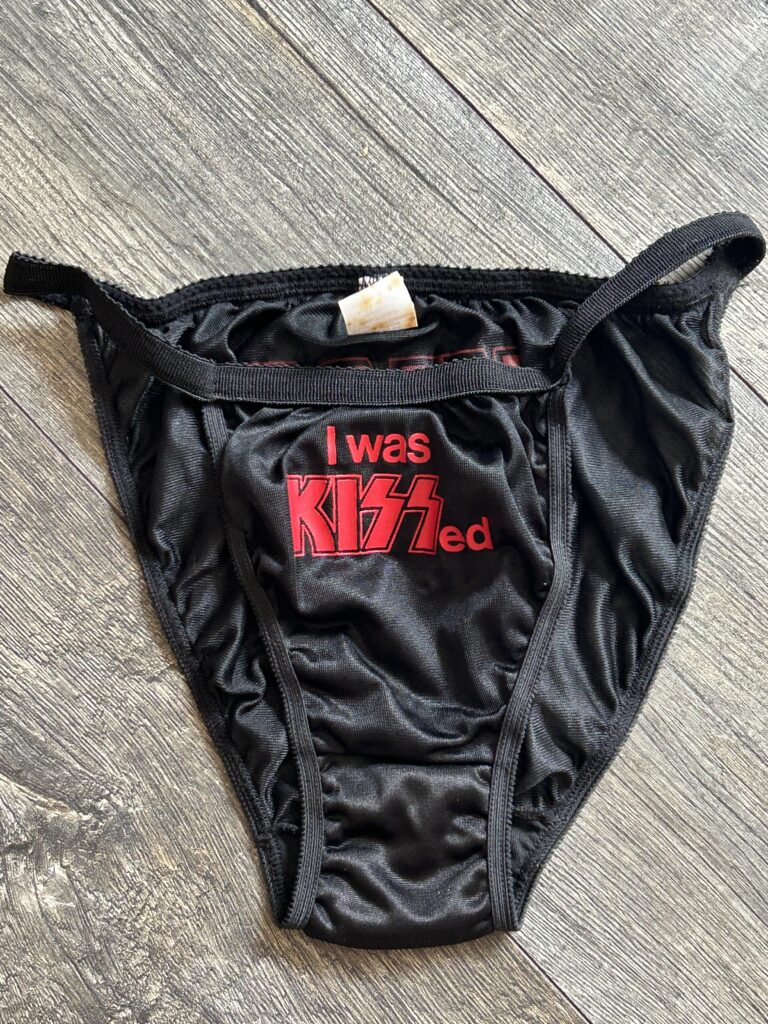 KISS Underwear Panties I was KISSED Kiss This UNWORN 1992 Vintage Memorabilia