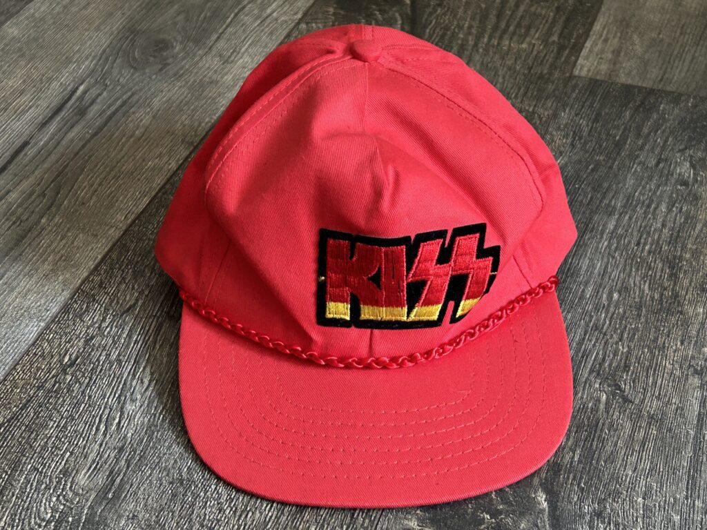 KISS Hat Classic Logo Braid Trim UNWORN Adjustable Vintage Kiss Memorabilia 80's
