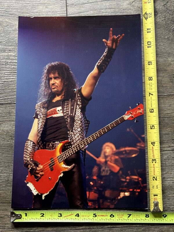 KISS Photo GENE SIMMONS Revenge Concert Tour BC Rich Punisher Bass Vintage Kiss