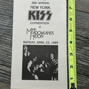 KISS Program 3rd NY Kiss Convention Expo Lydia Criss Apr 23 1989 Vintage Kiss