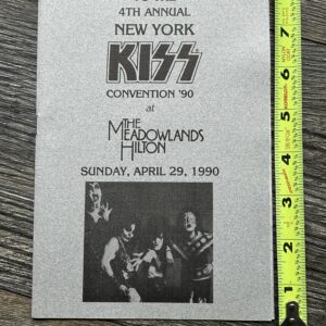 KISS Program 4th NY Kiss Convention Richie Scarlet John Regan 1990 Vintage Kiss