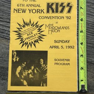 KISS Program 6th NY Kiss Convention ACE FREHLEY Richie Scarlet 1992 Vintage Kiss