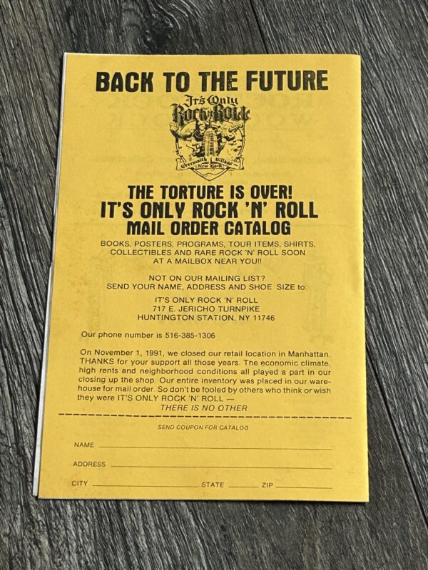 KISS Program 6th NY Kiss Convention ACE FREHLEY Richie Scarlet 1992 Vintage Kiss