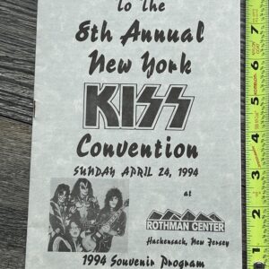 KISS Program 8th NY Kiss Convention PETER CRISS John Regan 1994 Vintage Kiss