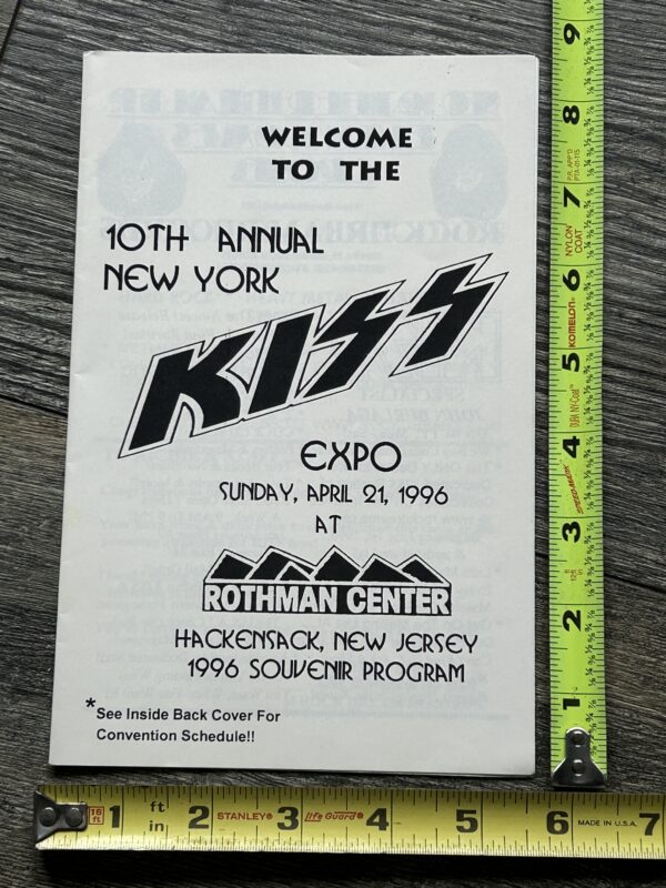 KISS Program 10th NY Kiss Convention VINNIE VINCENT Regan Howarth 1996 Vintage