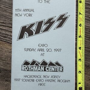 KISS Program 11th NY Kiss Convention Expo ERIC SINGER Regan 1997 Vintage Kiss
