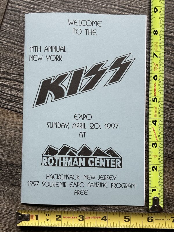 KISS Program 11th NY Kiss Convention Expo ERIC SINGER Regan 1997 Vintage Kiss