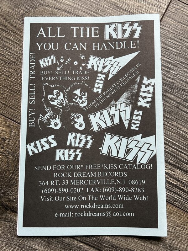KISS Program 11th NY Kiss Convention Expo ERIC SINGER Regan 1997 Vintage Kiss