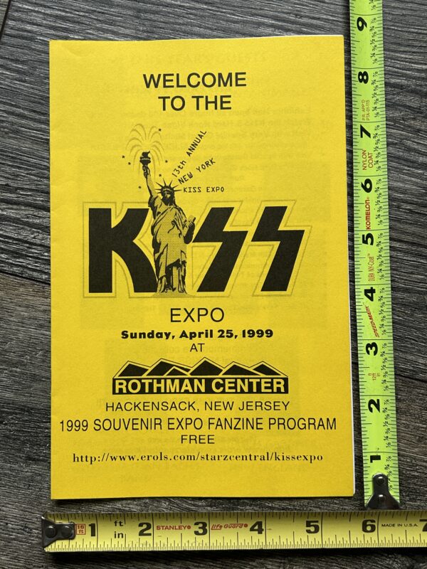 KISS Program 13th NY Kiss Convention MARK ST. JOHN Scarlet 1999 Vintage Kiss