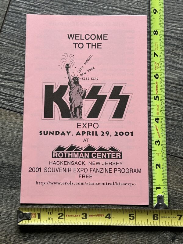KISS Program 15th NY Kiss Convention Expo BRUCE KULICK 2001 Vintage Kiss