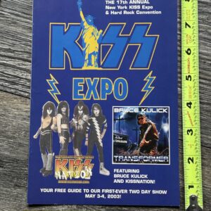 KISS Program 17th NY Kiss Convention BILL AUCOIN Kulick Ken Kelly 2003 Vintage