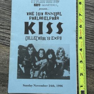 KISS Program 1st Philadelphia Kiss Expo Convention BILL AUCOIN 1996 Vintage Kiss