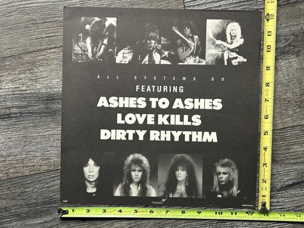 KISS Promo Flat Store Display VINNIE VINCENT INVASION All Systems Go Slaughter
