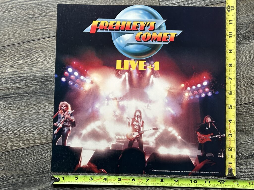 KISS Promo Flat Store Display ACE FREHLEY Frehley's Comet Live +1 Vintage Kiss